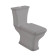 Artceram Civitas Унитаз моноблок 36x54 см, слив универсальный, цвет: серый. HEA010 71, CIC009 34 00, CIV004 34 00
