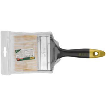Кисть флейцевая Лайн, искусственная щетина, пластиковая ручка 4 (100 мм)-2