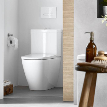 Duravit D-Neo Моноблок 37x65 см, безободковый, слив универсальный, WonderGliss, цвет: белый. 09441000051, 20020900001-7