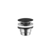 Newform X-STEEL 316 Донный клапан нажимной ldquo;StopGordquo;, для раковин с/без перелива, монтажный размер: 15-67 мм цвет: PVD Brushed gun metal. 24686.59.064