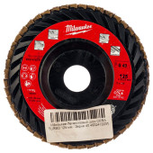 Круг тарельчатолепестковый Milwaukee SLC50/125G40 CERA TURBO 125 мм/зерно 40 (231)