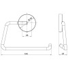 Emco Round Держатель туалетной бумаги без крышки, подвесной, цвет: хром