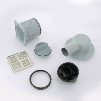 Трап Alcaplast 105x105/50 выпуск боковой гидрозатвор комбинированный-2