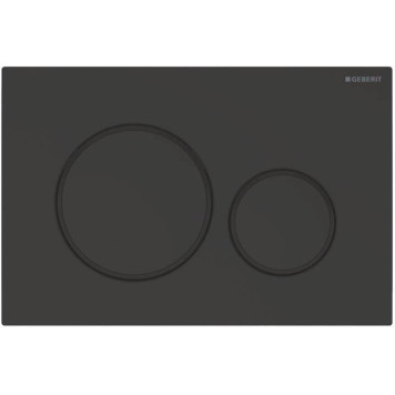 115.882.16.1 Клавиша смыва Sigma 20, двойной смыв, к 111.300/350/361/362/380/390/796 черный матовый лак, легко чистящееся покрытие, черный 115.882.16.1