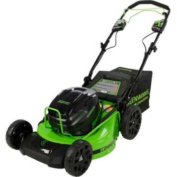 Газонокосилка аккумуляторная самоходная Greenworks 82V,51 см, б/щ (АКБ 5 Ач. и ЗУ)-1