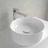 VilleroyBoch Collaro Раковина накладная 400*400*145h, без отв. под смеситель, без перелива, TitanCeram, цвет альпийский белый. 4A184001