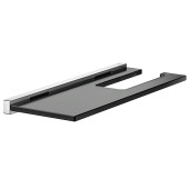 19173018000 EDITION 90 Square Держатель для туалетной бумаги с полочкой, хром/дымчатое стекло 19173018000