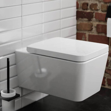 Hansgrohe CreekTide Q Сиденье для унитаза, с микролифтом, с верхним креплением, цвет: белый. 60126450-2