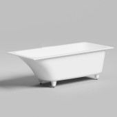 Salini Orlanda KIT Встраиваемая ванна 170х75х60cм., UpDown, сифон, щелевой слив-перелив, мат-л: S-Sense, цвет: белый матовый. 102117M
