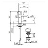 Fantini Nostromo SMALL Смеситель для раковины, на 1 отв., цвет: хром. 50 02 G904F