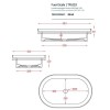 Artceram Fuori Scala Раковина 58х36 см, без отв., встраиваемая, без перелива, цвет: белый