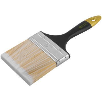 Кисть флейцевая Лайн, искусственная щетина, пластиковая ручка 4 (100 мм)-1