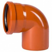 Отвод, Ostendorf, KGB, 87°, 110, 110, PVC (поливинилхлорид)