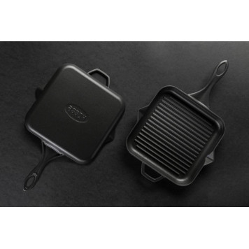 Квадратная сковорода-гриль HS K GTV 2828 BLACK MAT-4