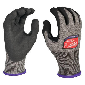 Перчатки Milwaukee Cut level с уровнем сопротивления порезам 6/F, L/9