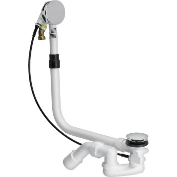 727741 Multiplex Trio Visign MT5 Слив-перелив с наливом, плоская конструкция (для установки требуется 33 мм), хром, модель 6161.60 727741