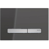 115.788.SD.2 Смывная клавиша Geberit Sigma50 для двойного смыва к 111.300/350/361/362/380/390/796 зеркальное дымчатое стекло/металлический хромирован 115.788.SD.2