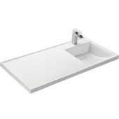 1A72223KLH010 Раковина Лондри 105 белая правая 1A72223KLH010