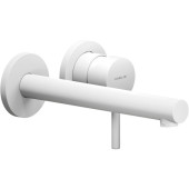 LV00499/1WM LIVE смеситель для раковины настенный на 2 отв.,матовый белый LV00499/1WM