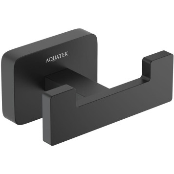 AQ4302MB ЛИБРА крючок двойной, матовый черный AQ4302MB