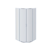 AQ ARI RO 10020CH Душевой уголок 1/4 круга, двери раздвижные 1000x1000x2000, профиль хром, стекло прозрачное AQ ARI RO 10020CH