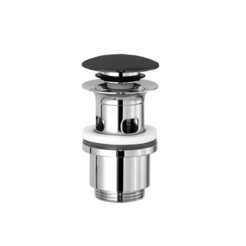 Stella Completamenti Донный клапан для раковин с переливом, цвет: антрацит PVD. UN 09200 PV12