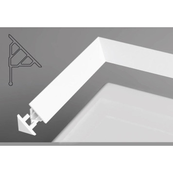 Универсальная декоративная планка 10/2000 белая XB452000001