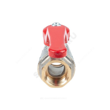 Кран шар лат Эксперт нк Ду25 Ру40 м/м полн рыч Dist Н113Р-4