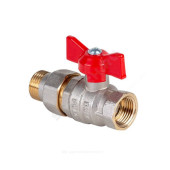 Кран шар лат Эксперт нк Ду25 Ру40 м/амер полн баб Dist Н143Б