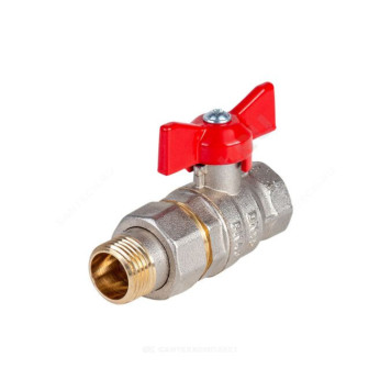 Кран шар лат Эксперт нк Ду25 Ру40 м/амер полн баб Dist Н143Б-6