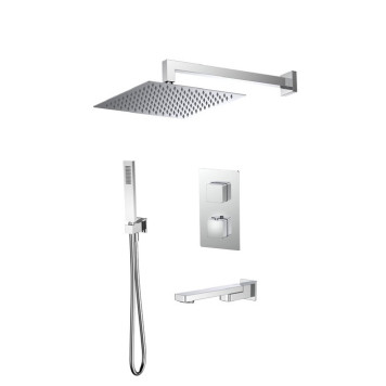 AQM8412CR Savona Набор с терм. для компл. ванны с изливом, верхним и ручн. душем, цвет хром AQM8412CR