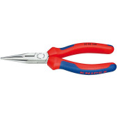 KNIPEX Плоские круглогубцы с режущими кромками 160 мм чернёные 2502160