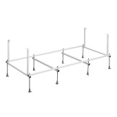 ZRU9307686 BECOOL монтажный комплект для акриловой ванны 1800x900 мм (хромированные ручки, каркас, комплект креплений к стене, система слив-перелив) ZRU9307686