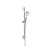 Hansgrohe Crometta Vario Unica Душевой набор: штанга 650mm, ручной душ, 1jet (Rain), шланг, цвет: белый/хром