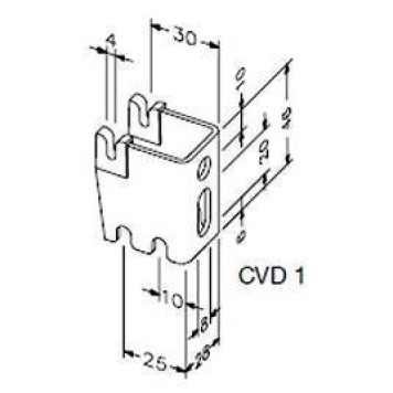 Настенная консоль Zehnder, CVD 1, 25/30 mm, цвет белый RAL 9016