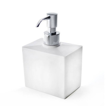 3SC Mood White Дозатор настольный, цвет: белый матовый/хром