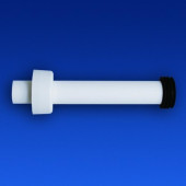 SANIT Набор для подключения скрытого смывного бачка к напольному унитазу: трубка диам.45х300мм с манжетой и декоративной насадкой, цвет: белый. 58.995.01..0000