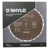 Круг алмазный SHYLD сегментный по асфальту, свежему бетону 450х25,4 мм(30430)