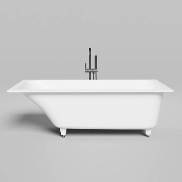 Salini Orlanda KIT Встраиваемая ванна 170х75х60cм., UpDown, сифон, щелевой слив-перелив, мат-л: S-Sense, цвет: белый матовый. 102117M-2