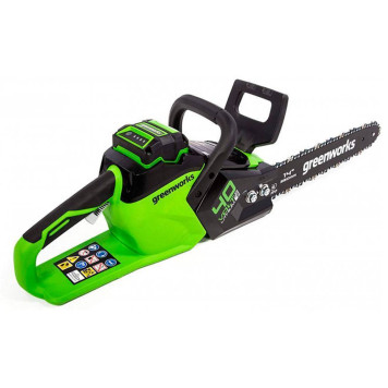 Пила цепная аккумуляторная Greenworks GD40CS15K2 бесщеточная (АКБ 2 А.ч; ЗУ)-6