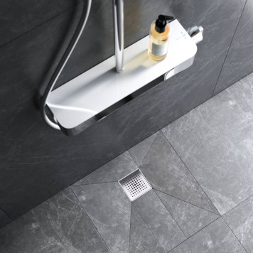 W01BD-P11-010-01SB Трап для душа точечный, универсальный затвор Cut Gradient, 10 см-1