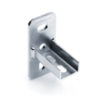 TSF L 28 5F2 Фланец седельный Termoclip продольный оц. сталь, 37x20x70x3 мм