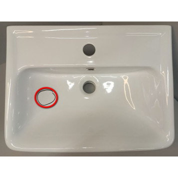 SaleAQ195032 Dreja Раковина Мини 50, 500х380х70 мм, с отв. под смеситель, с отв. пер Sale195032_1083