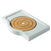СНЯТ_IS T252001 Small+ Поддон душевой, акрил, деревянные вставки, 1100х670(770)х130 мм T252001