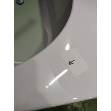 KNIEF Wall Corner R Ванна пристенная с монтажом в левый угол 180х80х60см, с щелевым переливом, цвет: белый со слив-переливом УЦЕНЕНА-3