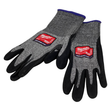Перчатки Milwaukee Cut level с уровнем сопротивления порезам 6/F, L/9-1