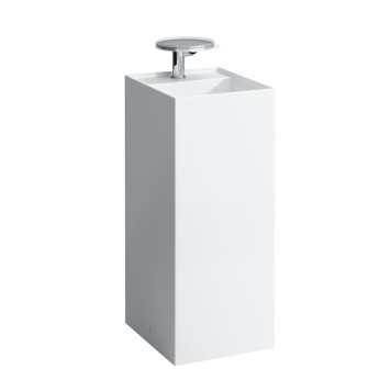 Laufen Kartell Раковина 37.5х43.5х90 см, 1 отв., напольная, без перелива, цвет: белый. 8.1133.1.000.111.1-2