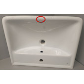 SaleAqwella191638 Раковина Q60 605х476х183 мм, с отв. под смеситель, с отв. пер Sale191638_482