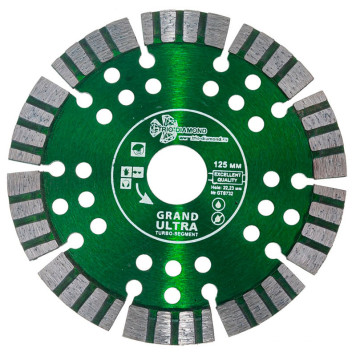 Диск алмазный Trio-Diamond 125*22,23*12 Сегмент Турбо серия Grand hot press GTS732