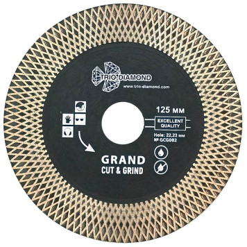 Диск алмазный Trio-Diamond 125*22,23 Турбо серия Grand Cut Grind GCG002-1